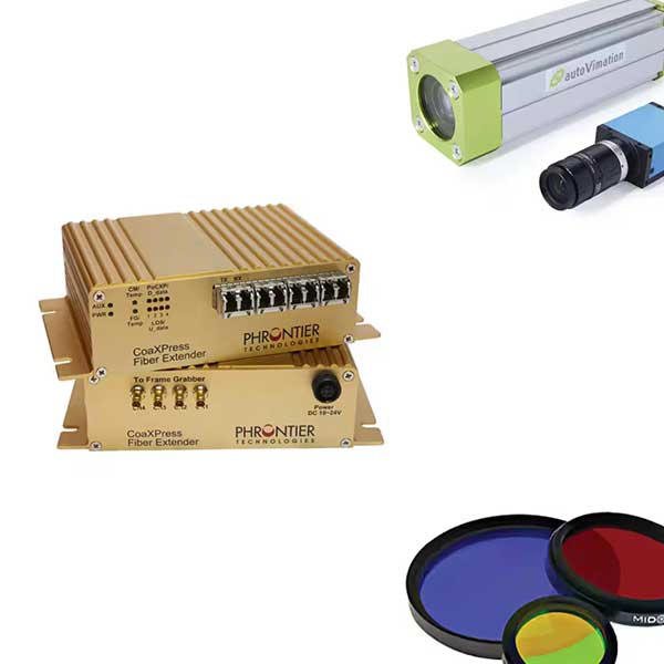 Machine vision accessories: Filter, Housing, Fibre Extender