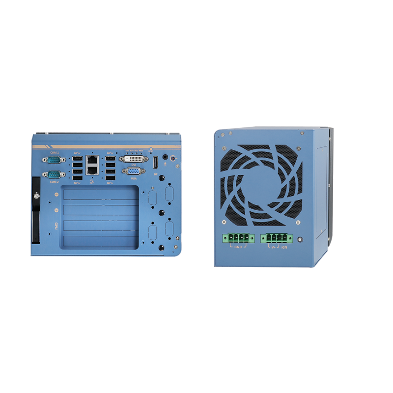 Nuvo-8108GC: front panel interfaces and back side Nuvo-8108GC: front panel interfaces and back side