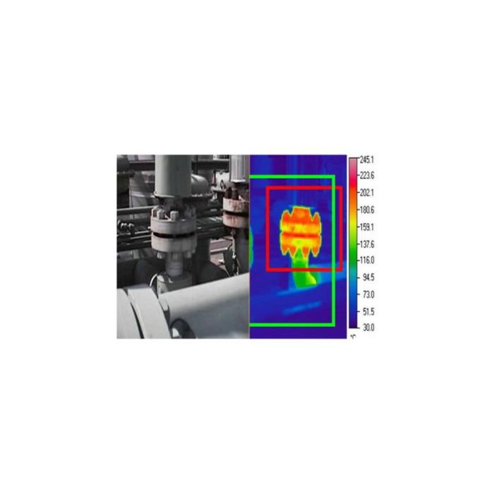 Xenics Gobi infrared LWIR  camera - a thermograpic sensor system to monitore temperature