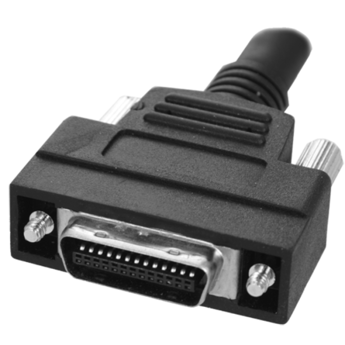 Cameralink connector straight exit
