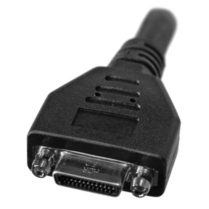 Mini CameraLink connector female straight exit