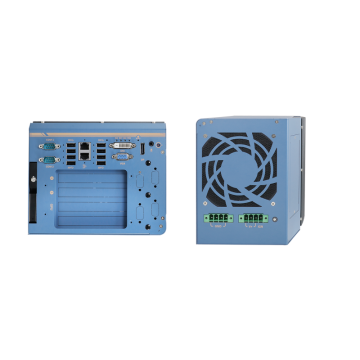 Nuvo-8108GC: front panel interfaces and back side