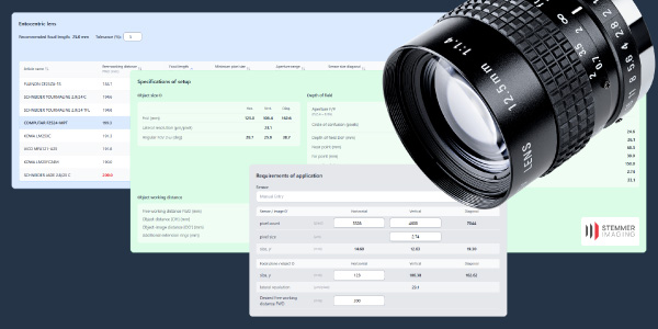 STEMMER IMAGING Lens Calculator Tool